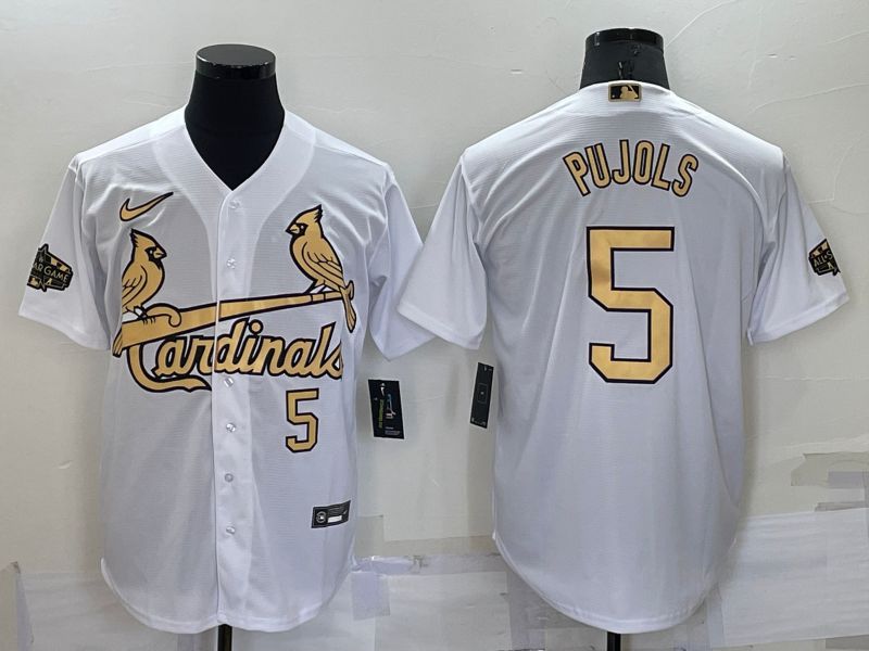 Men St.Louis Cardinals 5 Pujols White 2022 All Star Nike MLB Jerseys